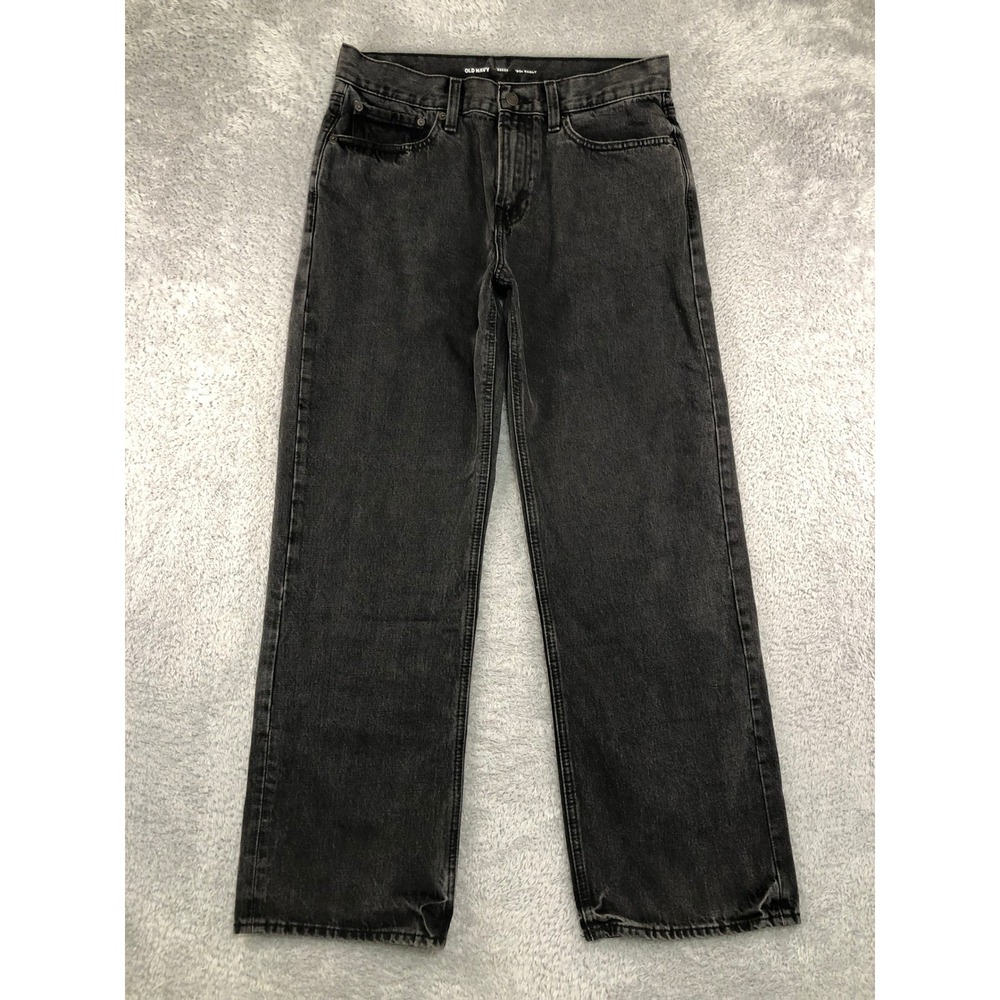 Old Navy Jeans Men 33x31 (Tag 32x32) Black 90s Baggy Denim